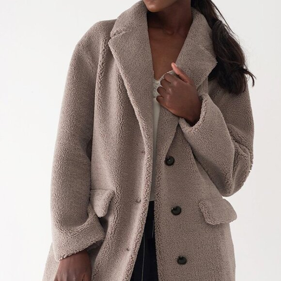 Sosken GITA Oversized Teddy Coat – Size Small - Picture 9 of 11